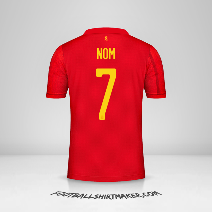 Maillot Espagne 2020/2021 -  nom - 7