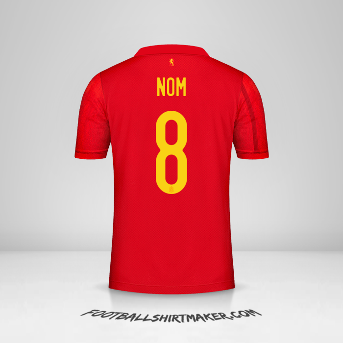 Maillot Espagne 2020/2021 -  nom - 8