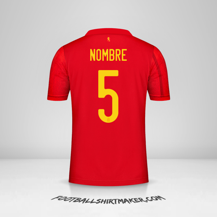 Jersey España 2020/2021 -  nombre - 5