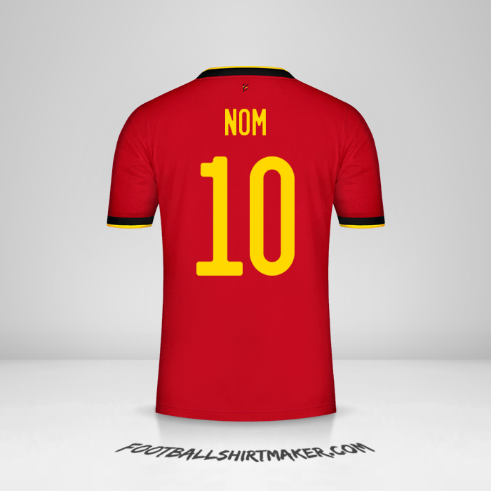 Maillot Belgique 2020/2021 -  nom - 10