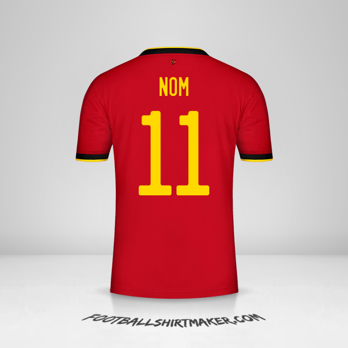 Maillot Belgique 2020/2021 -  nom - 11