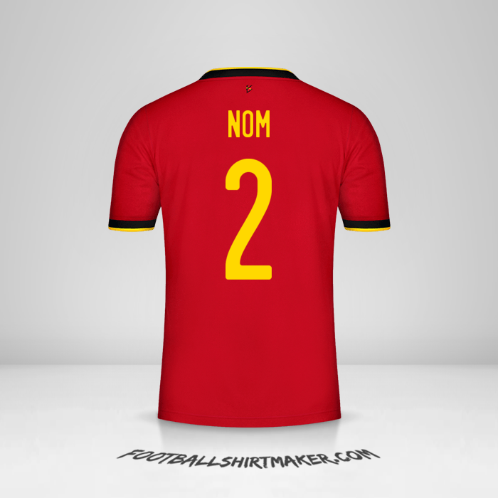 Maillot Belgique 2020/2021 -  nom - 2