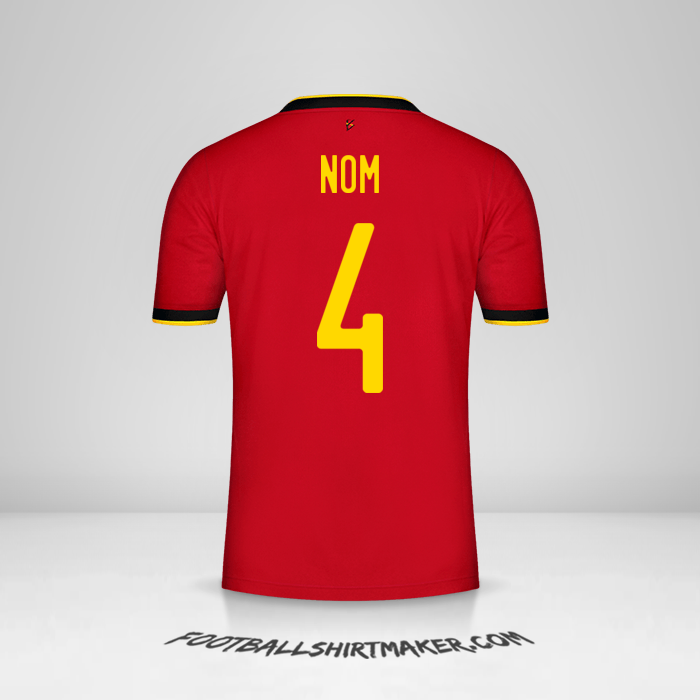 Maillot Belgique 2020/2021 -  nom - 4