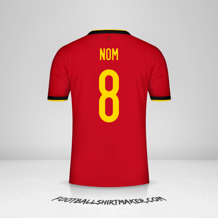 Maillot Belgique 2020/2021 -  nom - 8