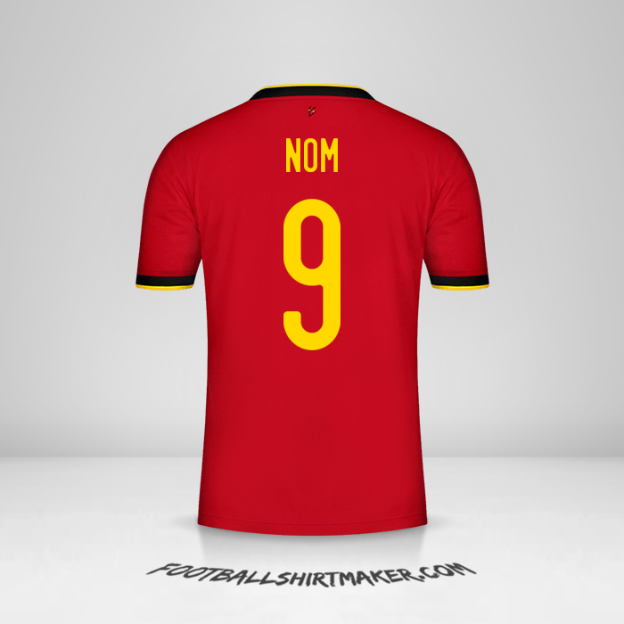 Maillot Belgique 2020/2021 -  nom - 9