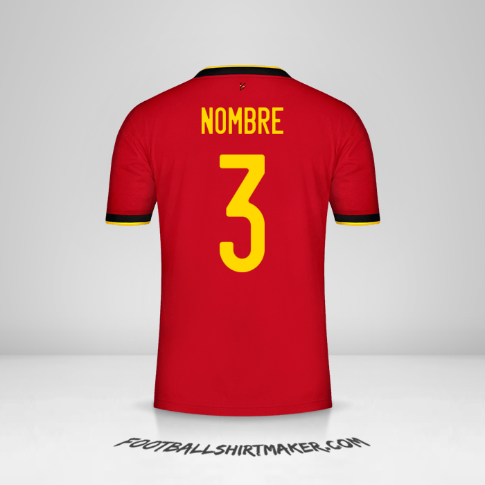 Jersey Belgica 2020/2021 -  nombre - 3
