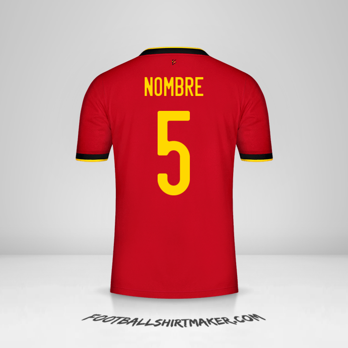 Jersey Belgica 2020/2021 -  nombre - 5