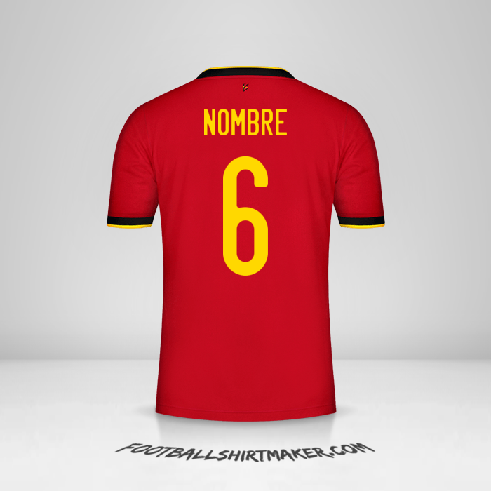 Jersey Belgica 2020/2021 -  nombre - 6