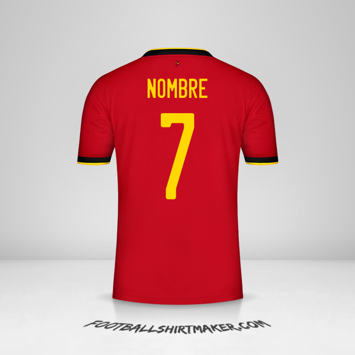 Camiseta Belgica 2020/2021 -  nombre - 7