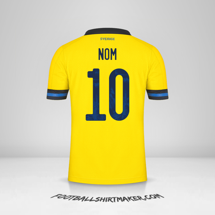 Maillot Suède 2020/2021 -  nom - 10