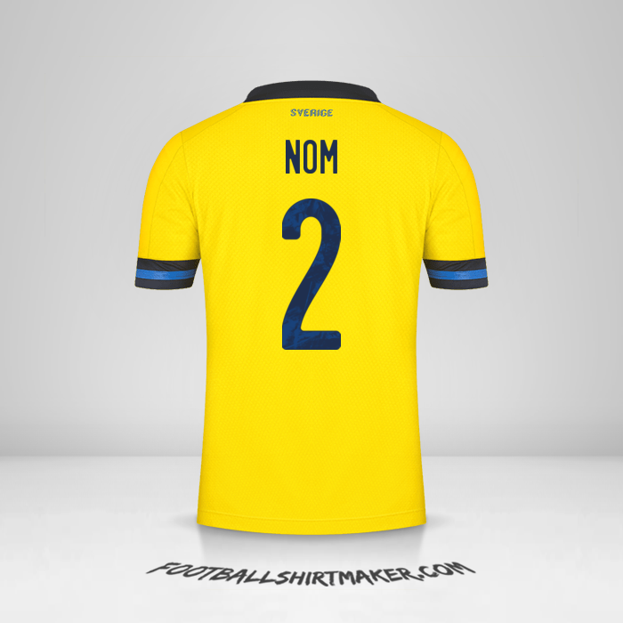 Maillot Suède 2020/2021 -  nom - 2