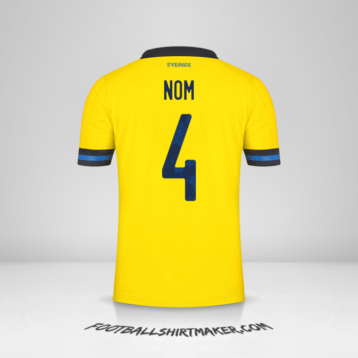 Maillot Suède 2020/2021 -  nom - 4