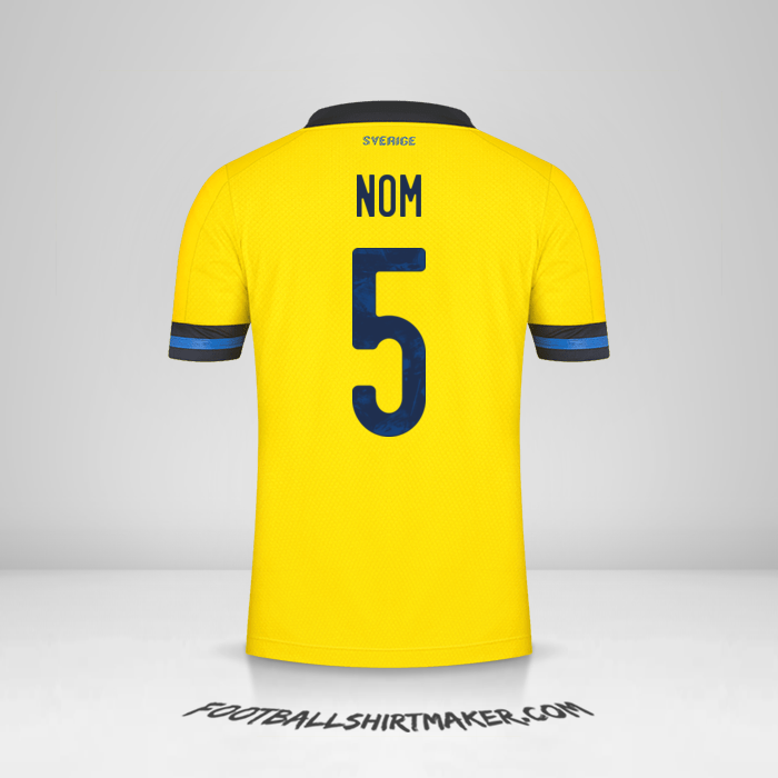 Maillot Suède 2020/2021 -  nom - 5