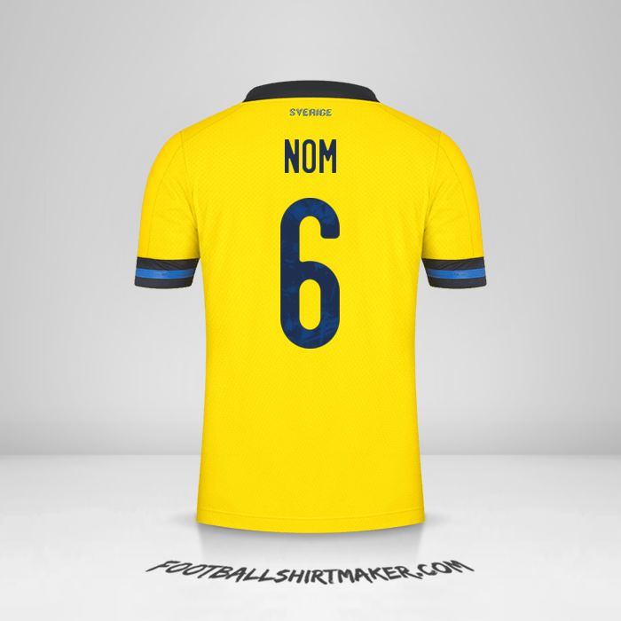 Maillot Suède 2020/2021 -  nom - 6