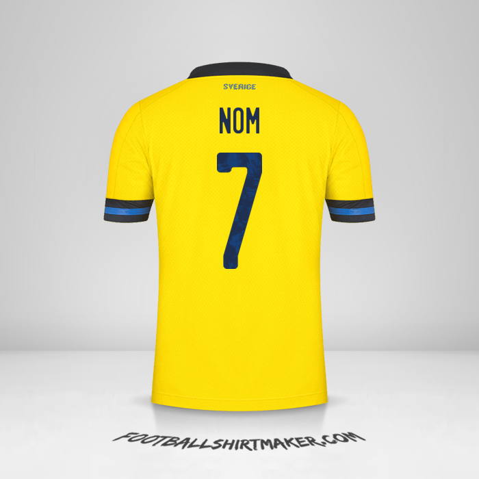 Maillot Suède 2020/2021 -  nom - 7