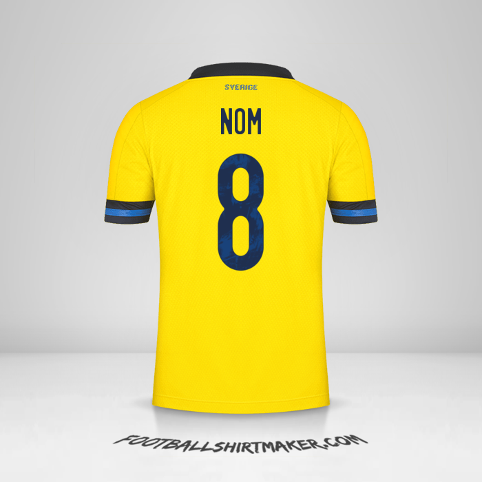 Maillot Suède 2020/2021 -  nom - 8
