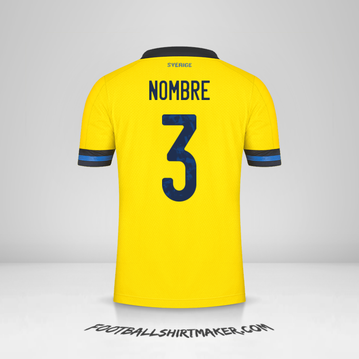 Jersey Suecia 2020/2021 -  nombre - 3
