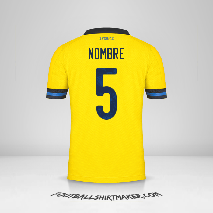 Jersey Suecia 2020/2021 -  nombre - 5