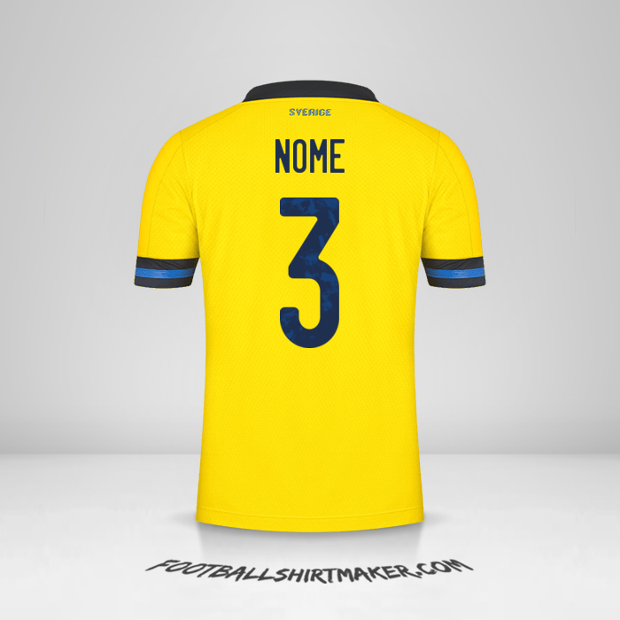 Camisa Suécia 2020/2021 -  nome - 3