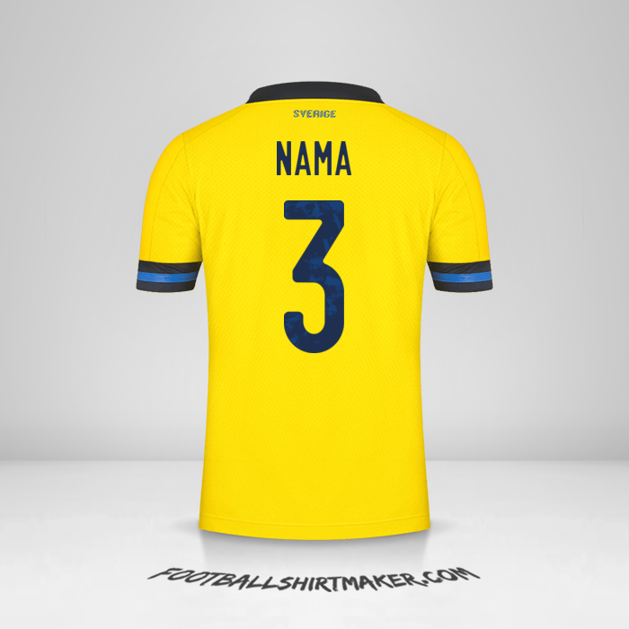 Jersey Swedia 2020/2021 -  nama - 3