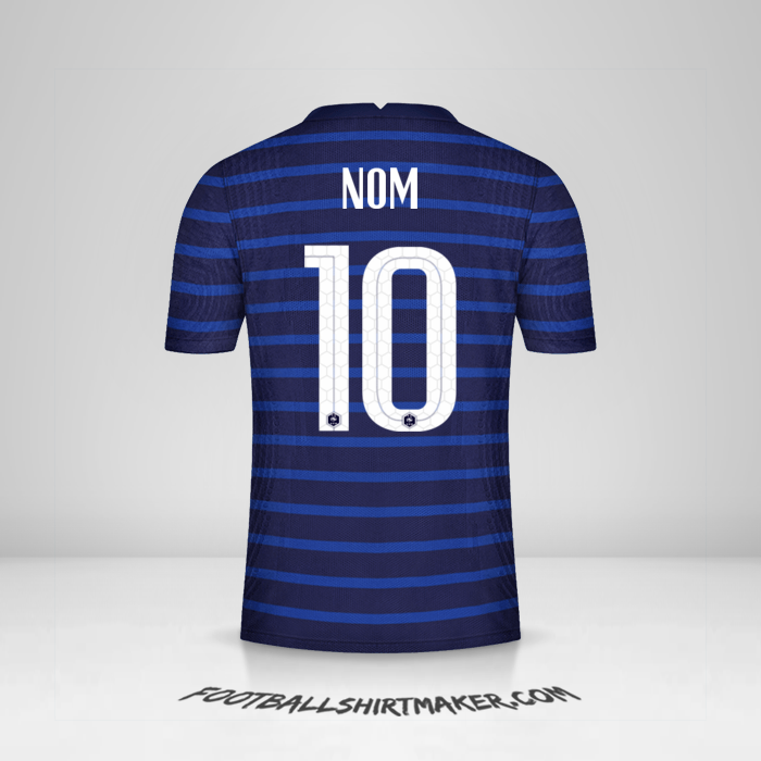 Maillot France 2020/2021 -  nom - 10