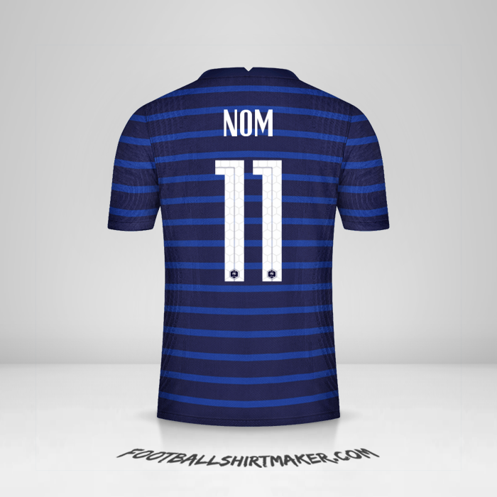 Maillot France 2020/2021 -  nom - 11