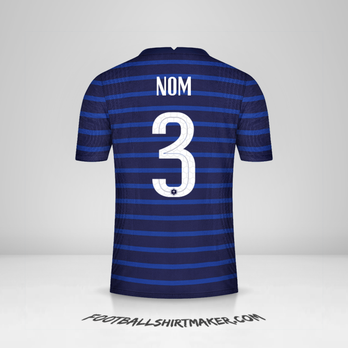 Maillot France 2020/2021 -  nom - 3