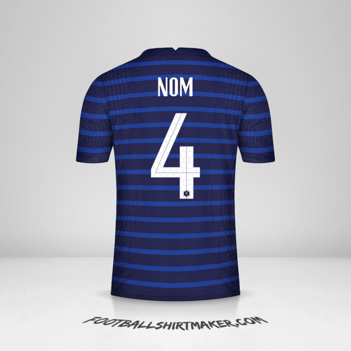 Maillot France 2020/2021 -  nom - 4