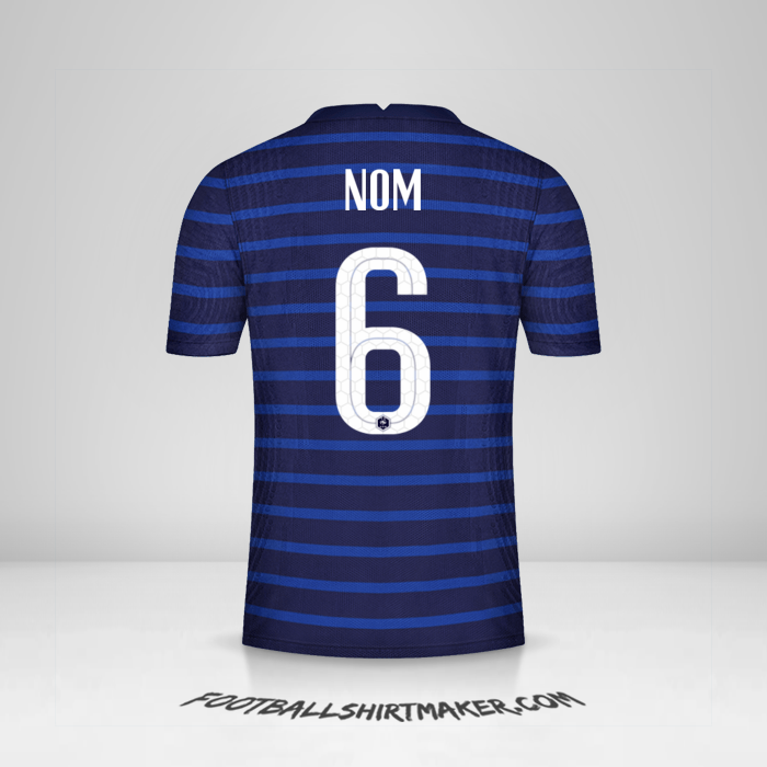 Maillot France 2020/2021 -  nom - 6