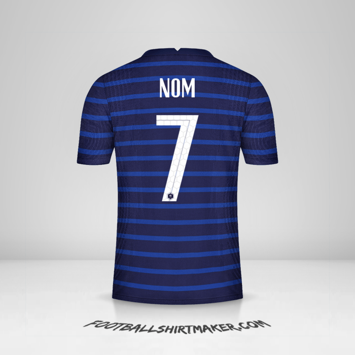 Maillot France 2020/2021 -  nom - 7