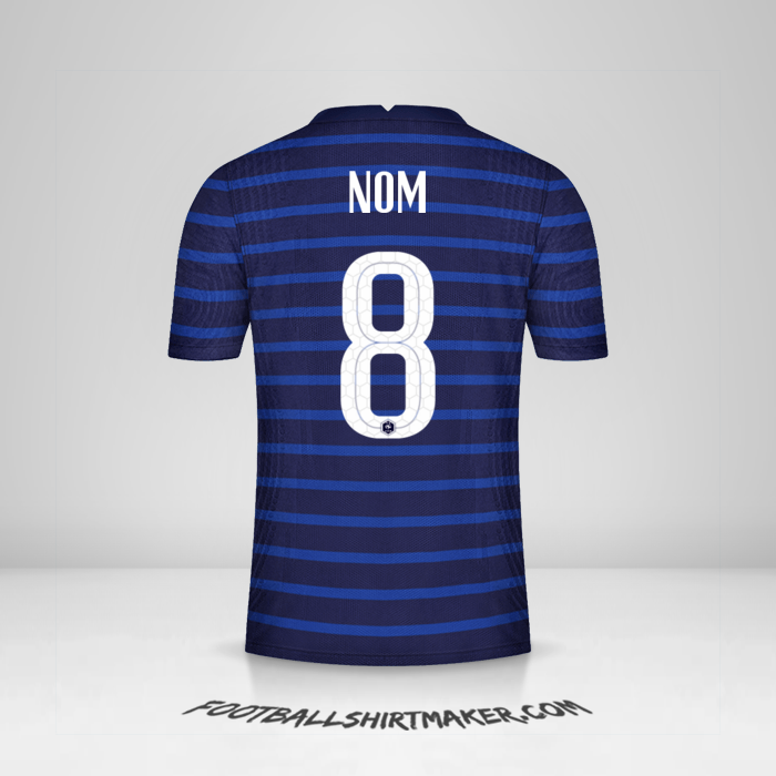 Maillot France 2020/2021 -  nom - 8