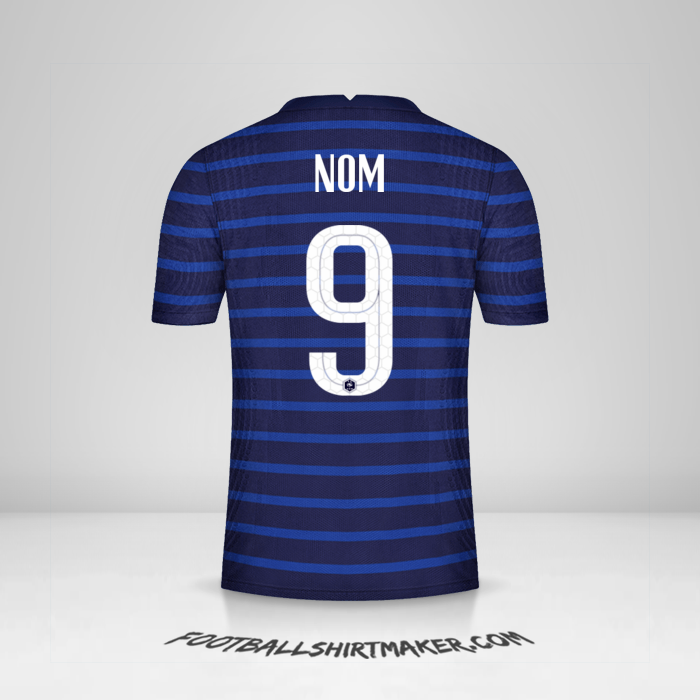 Maillot France 2020/2021 -  nom - 9