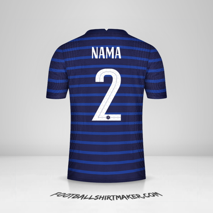 Jersey Prancis 2020/2021 -  nama - 2