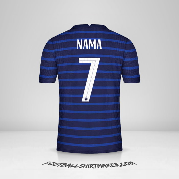 Jersey Prancis 2020/2021 -  nama - 7