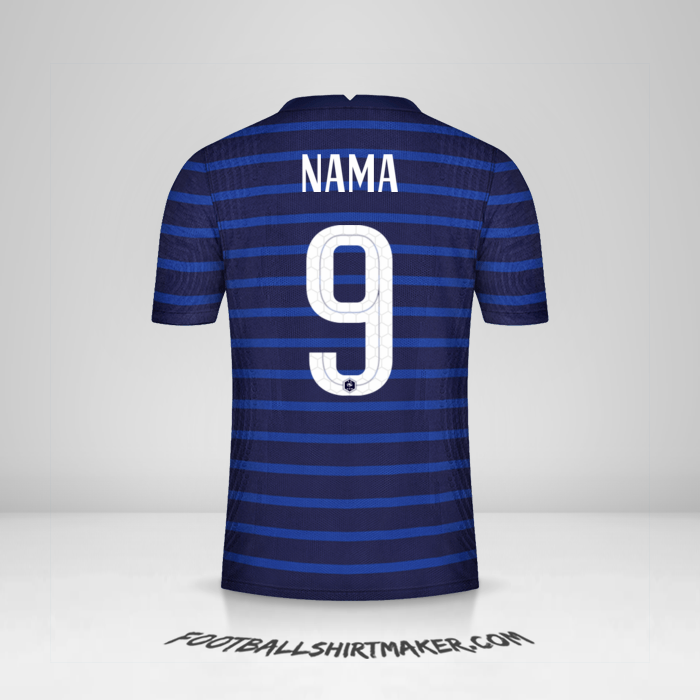Jersey Prancis 2020/2021 -  nama - 9