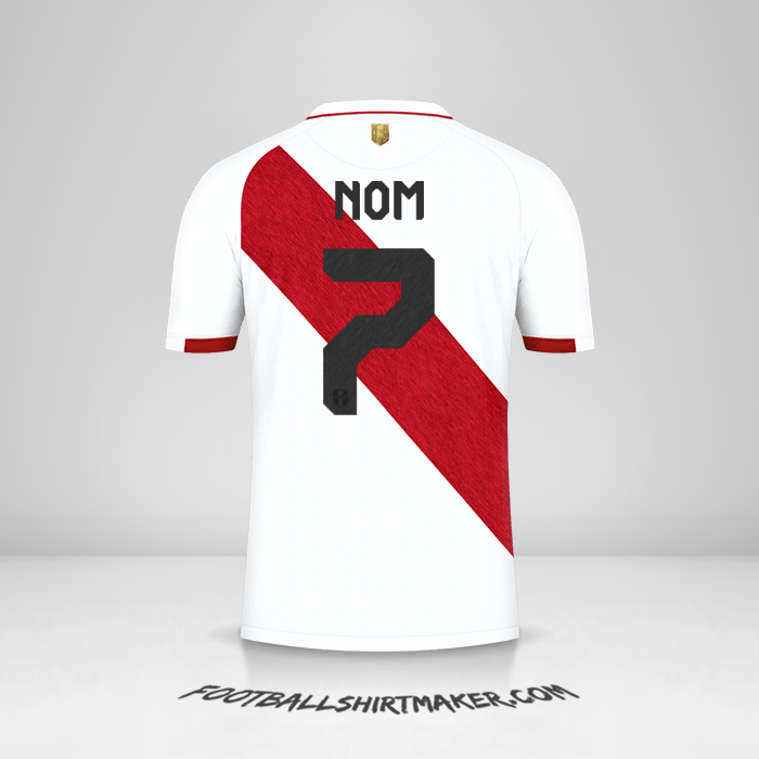 Maillot Pérou 2020/2021 -  nom - 7