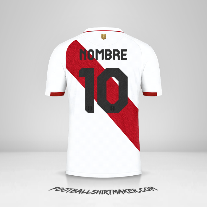 Camiseta Peru 2020/2021 -  nombre - 10