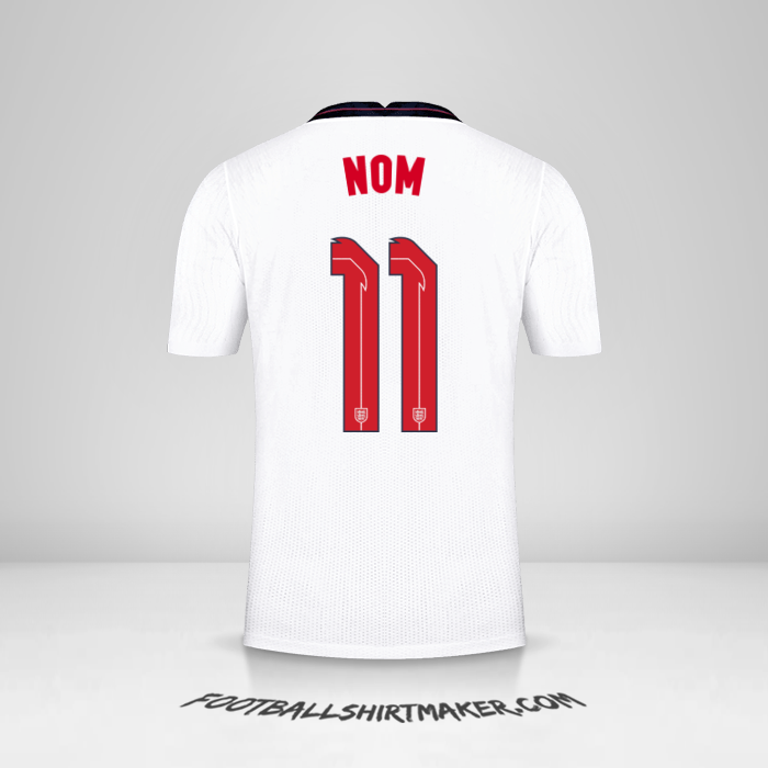 Maillot Angleterre 2020/2021 -  nom - 11