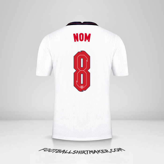 Maillot Angleterre 2020/2021 -  nom - 8