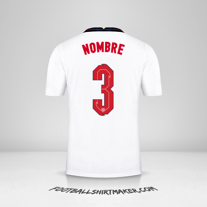 Jersey Inglaterra 2020/2021 -  nombre - 3