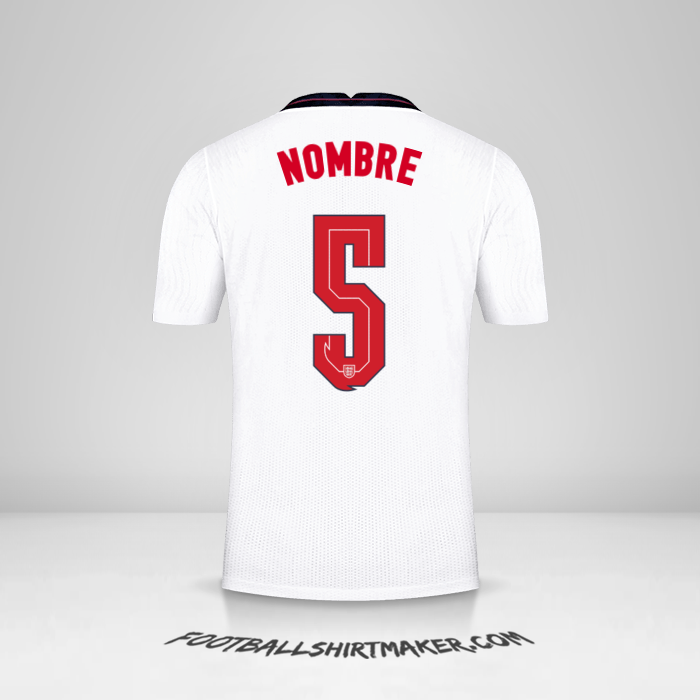 Jersey Inglaterra 2020/2021 -  nombre - 5