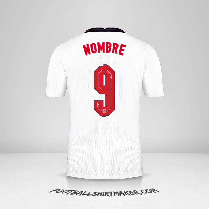Camiseta Inglaterra 2020/2021 -  nombre - 9