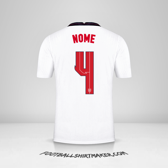 Camisola Inglaterra 2020/2021 -  nome - 4