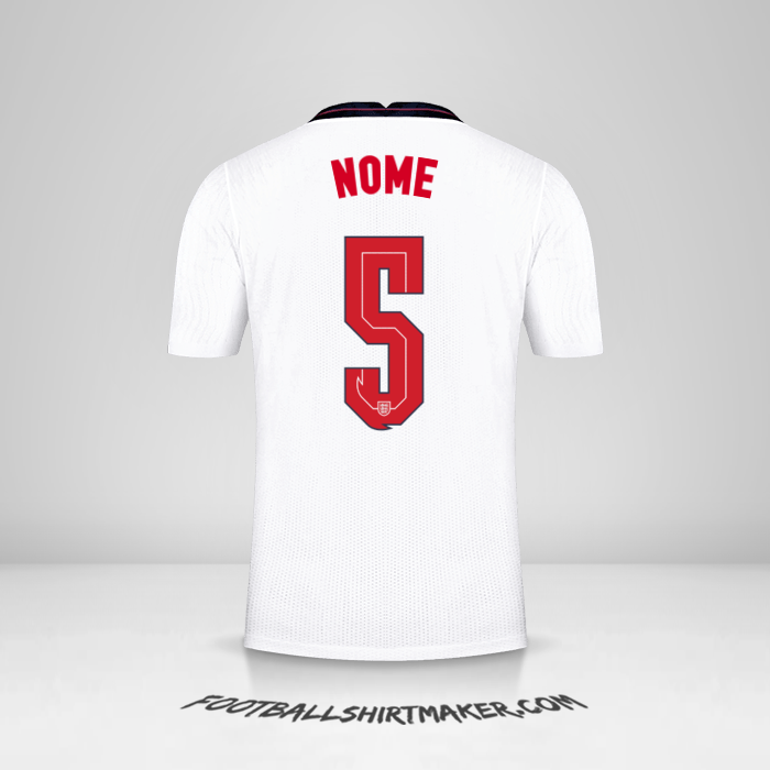 Camisa Inglaterra 2020/2021 -  nome - 5