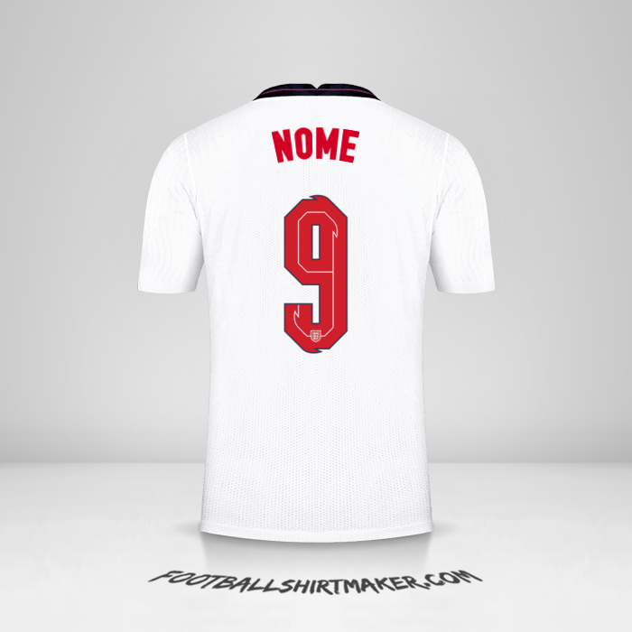 Camisola Inglaterra 2020/2021 -  nome - 9