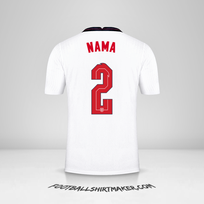 Jersey Inggris 2020/2021 -  nama - 2