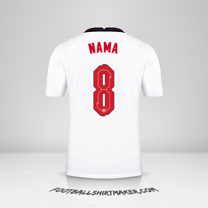 Jersey Inggris 2020/2021 -  nama - 8