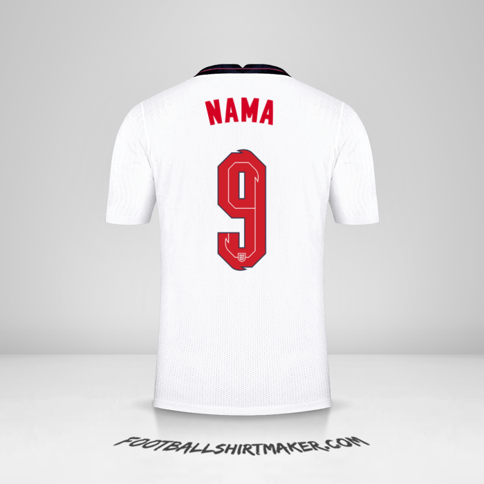 Jersey Inggris 2020/2021 -  nama - 9
