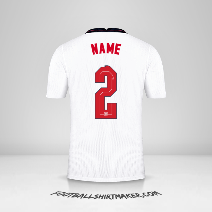 Shirt England 2020/2021 -  name - 2