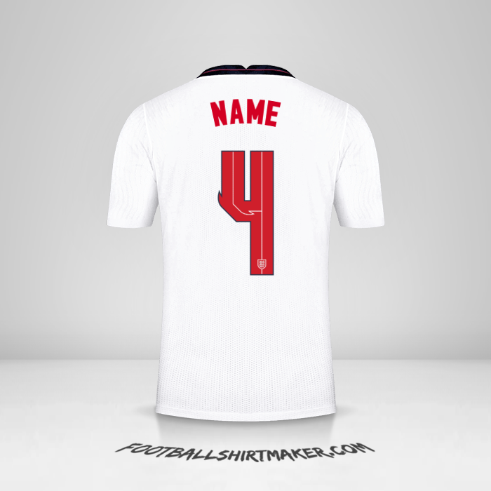 Jersey England 2020/2021 -  name - 4